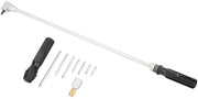 Strumento di regolazione carburatore 10 pezzi - Regolatore con manubrio 485 mm - Angolo inclinato 90 gradi - Strumento per carburatore motore - Custodia - Incluso con viti sostituibili