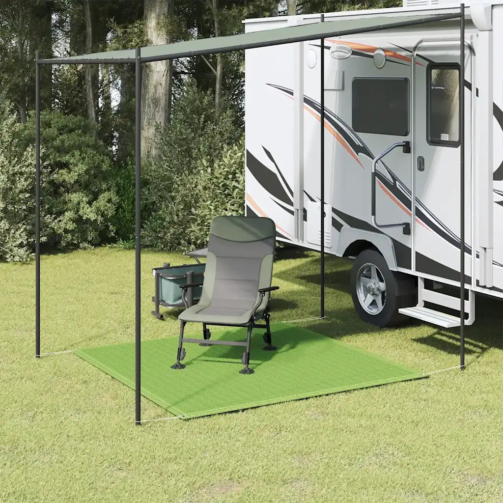 Tappeto da Tenda | Tappeto da campeggio Verde Chiaro 200x200 cm HDPE