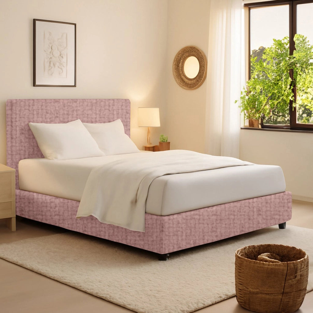Rugby, Letto Singolo Sfoderabile Made in Italy, Rosa