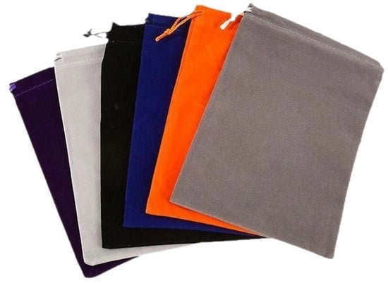 6 sacchetti di velluto con cordino 8x10 cm - sacchetti di velluto per decorazione di regali di nozze, confezionamento e conservazione di caramelle e gioielli.