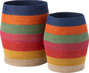 Pannelli J-Line con striature arcobaleno - zebrino - miscelato - 2 pezzi