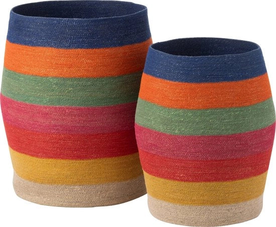 Pannelli J-Line con striature arcobaleno - zebrino - miscelato - 2 pezzi