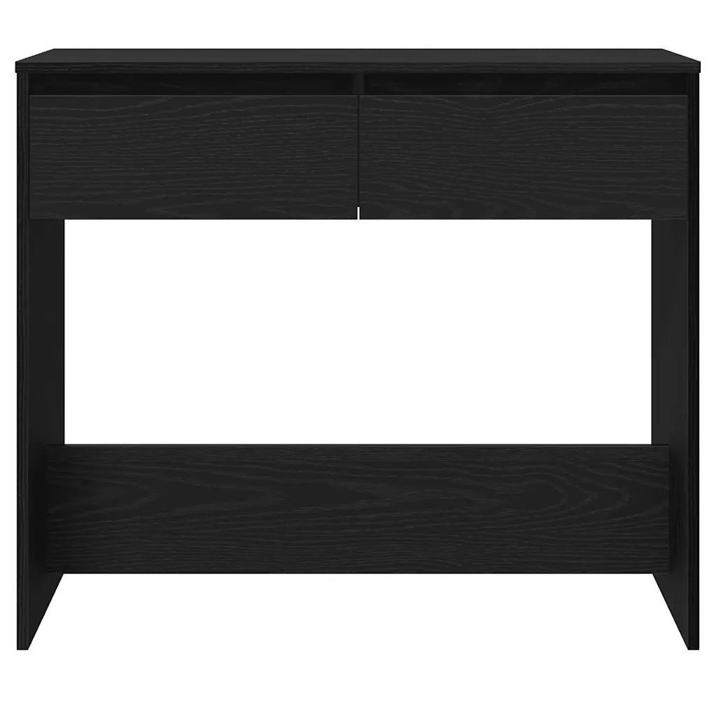 Tavolino Consolle Rovere Nero 89x41x76,5cm Legno Multistrato 862081