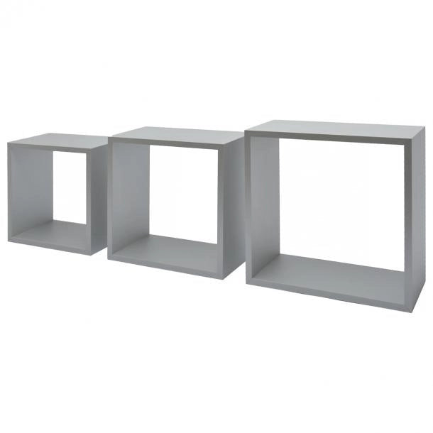 SET 3 CUBI ALLUMINIO 30X27X24CM