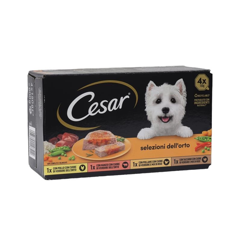 CESAR VASCHETTE IN GELATINA MULTIPACK SELEZIONI DELL' ORTO 4 X 150 GR