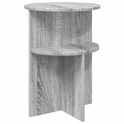 Tavolo laterale | Tavolino con archiviazione Grigio Sonoma ? 39,5 x 55 cm