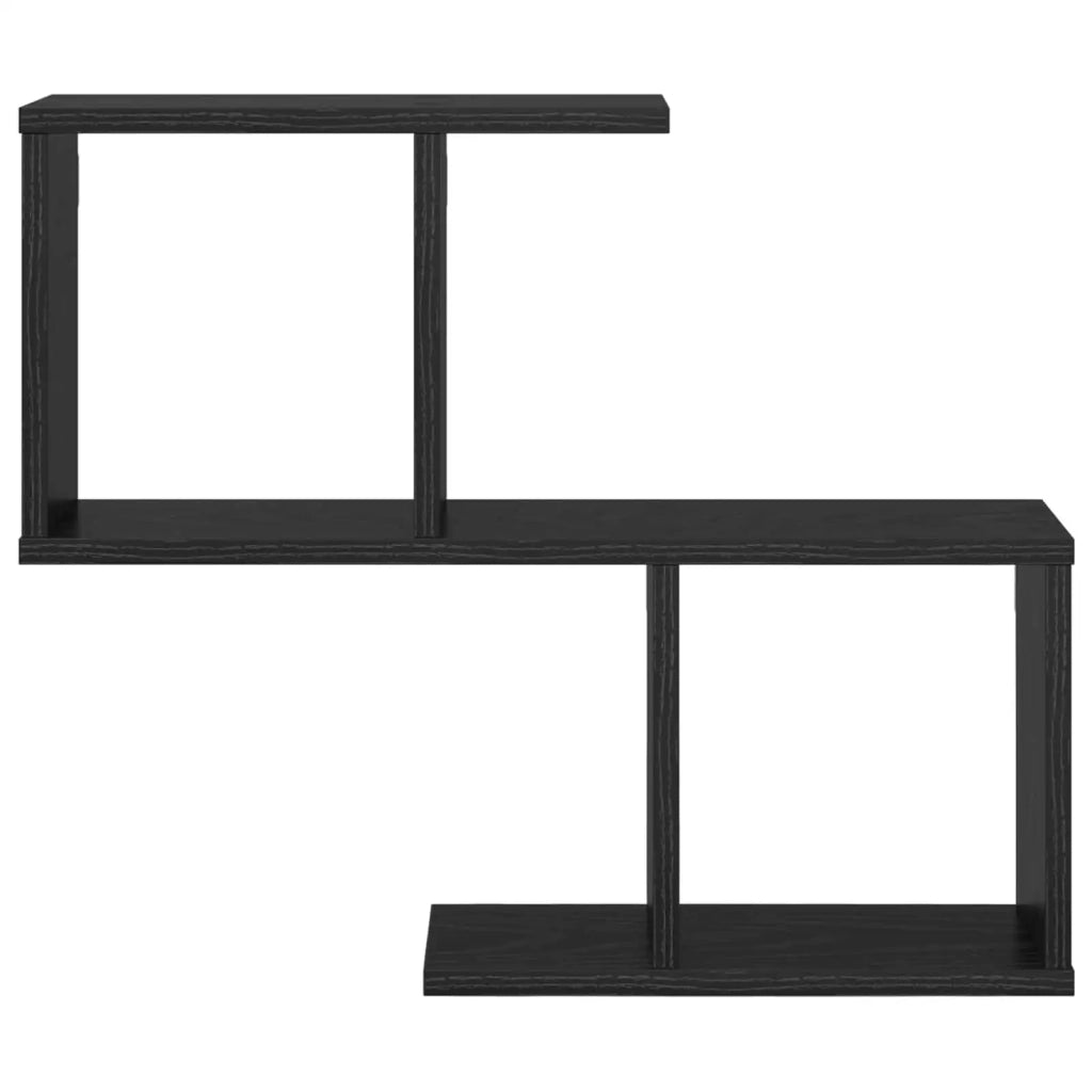 Scaffale da parete Rovere Nero 60 x 12 x 50,5 cm 8012261