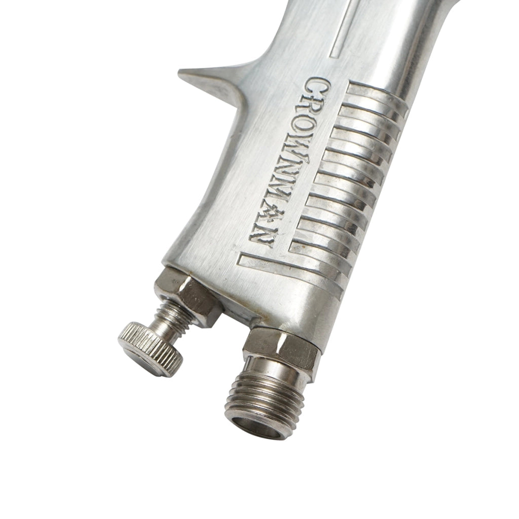 Pistola a spruzzo per verniciatura ad aria compressa 400ml, consumo d’aria 3-8 CFM, ugello 1.5mm, pressione max. 3.5 bar – Crownman