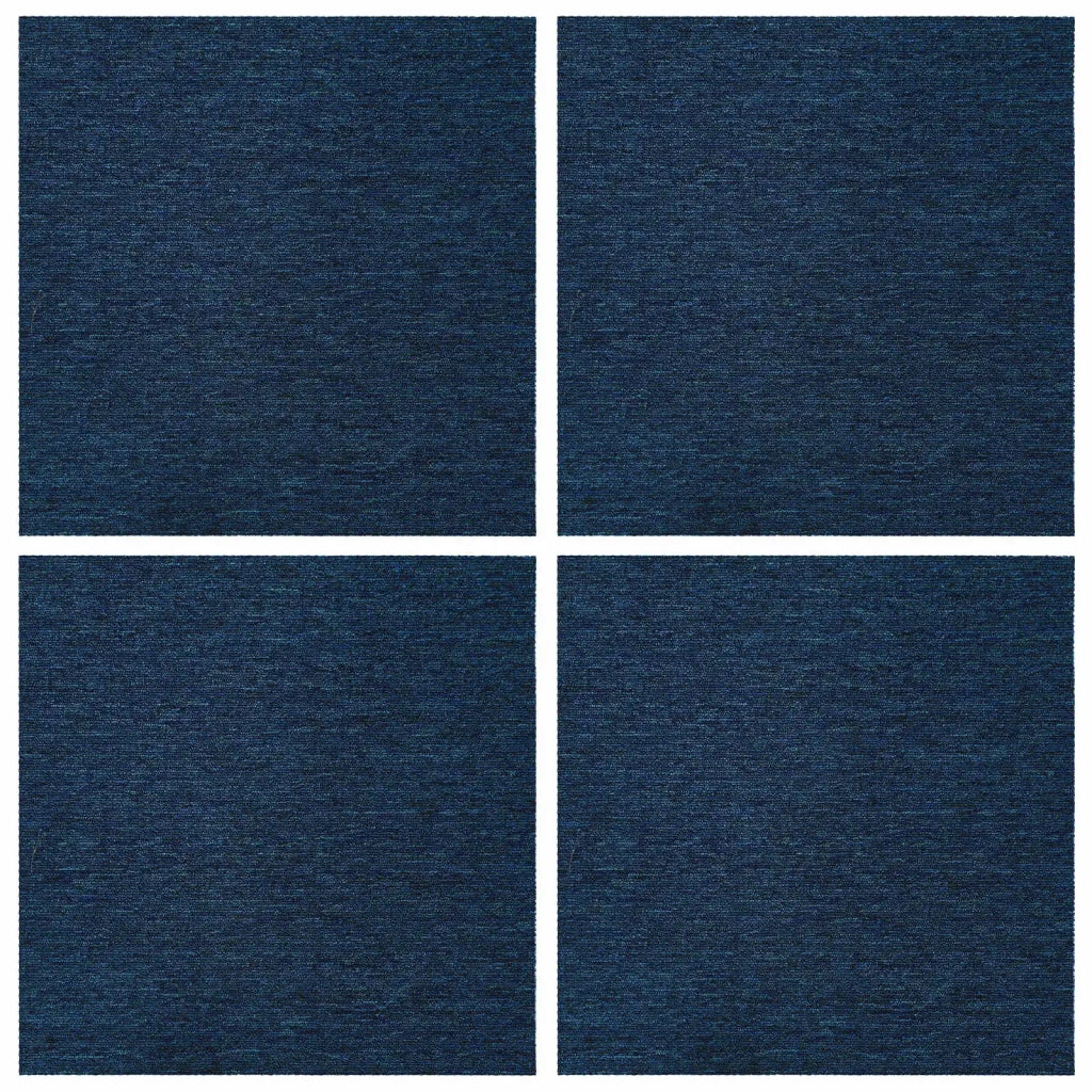 Piastrella per Tappeto Blu 50 x 50 cm 4 pz PP e Bitume CFW5212039