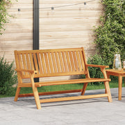 Panca da Giardino 122.5x77x74 cm in Legno Massello di Acacia