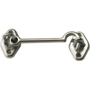FERMAPERSIANE A GANCIO - OTTONE CROMO SATINATO + PIASTRINA MM  80- 10 pezzi