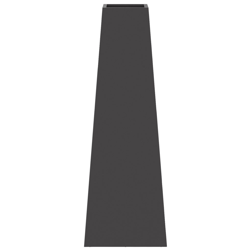 Focolare Nero 50x35x100 cm Acciaio