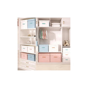 Trade Shop - Box Scatola Salvaspazio Armadio Contenitore Porta Oggetti Organizer 40x30x25 Cm -