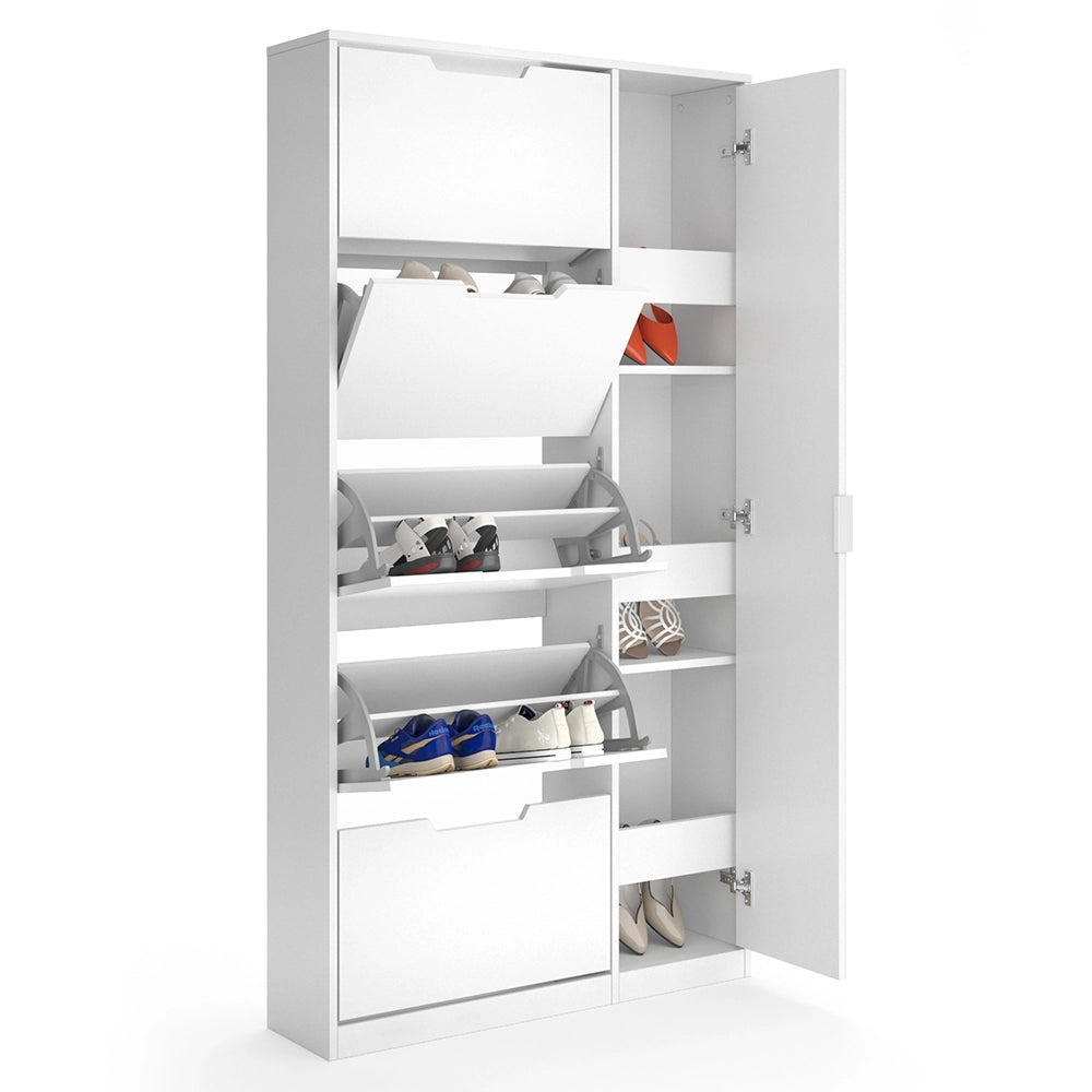 Vicco Scarpiera da ingresso Bianco 22 x 169 cm