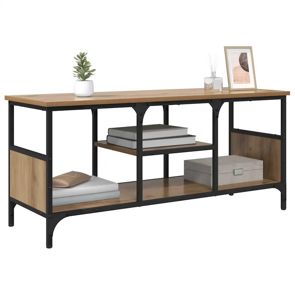 Mobile TV-Credenza per TV-Console TV Rovere artigianale 100 x 35 x 45 cm