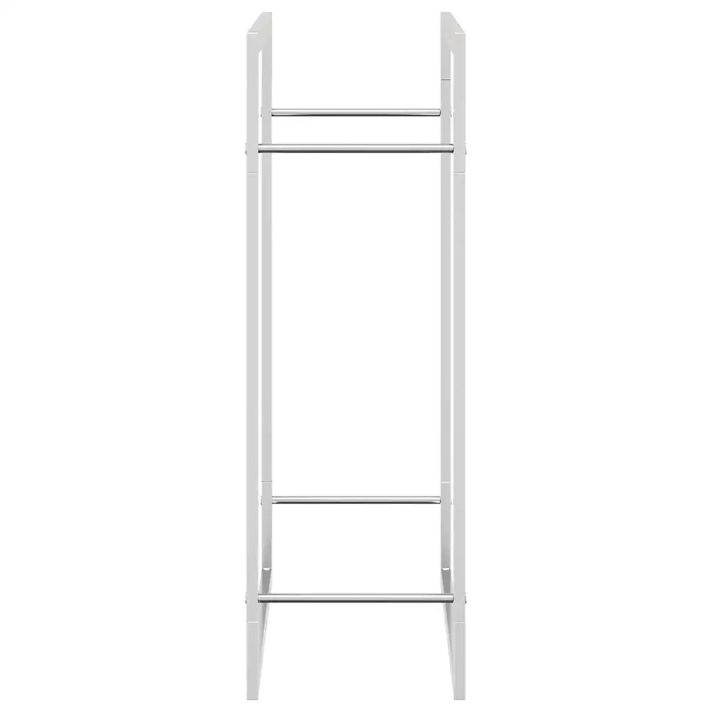 Portalegna 80x28x86 cm in Acciaio Inossidabile 357862