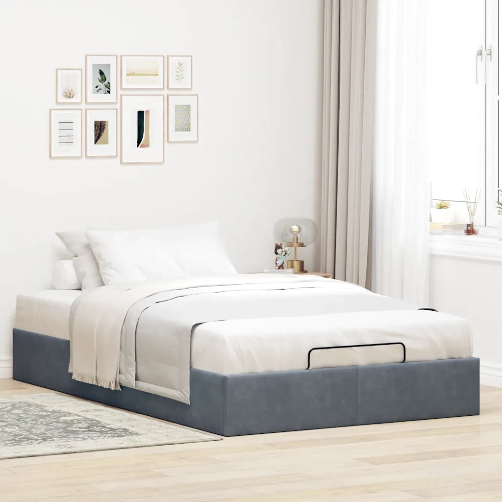 Struttura Letto Pouf Senza Materasso 80x200 cm Velluto 3310950