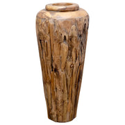 Vaso Decorativo-Fioriera 40x100 cm in Legno Massello di Teak