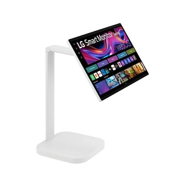 Monitor lg 32u889sa w aeu  smart touch pivot white
