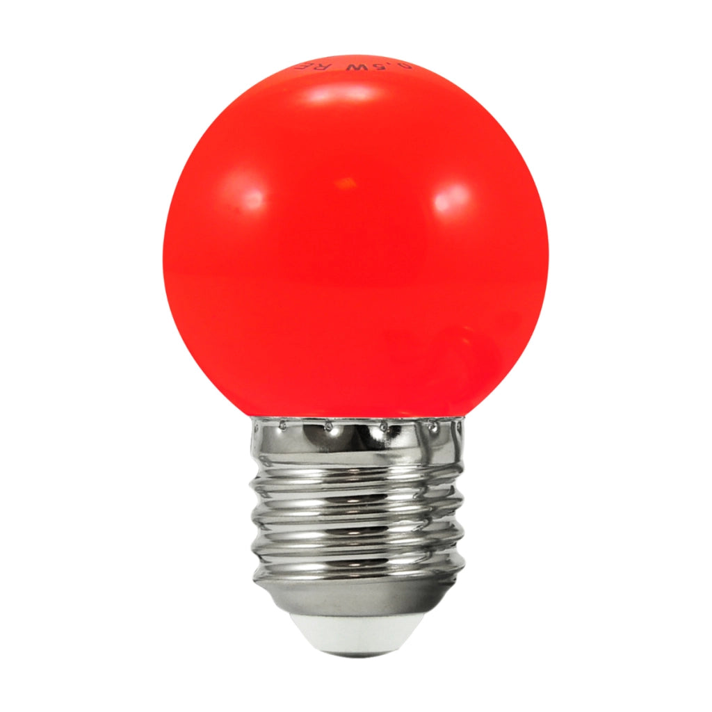 Polux 2 lampadine LED 36V E27 G45 rosse per ghirlanda
