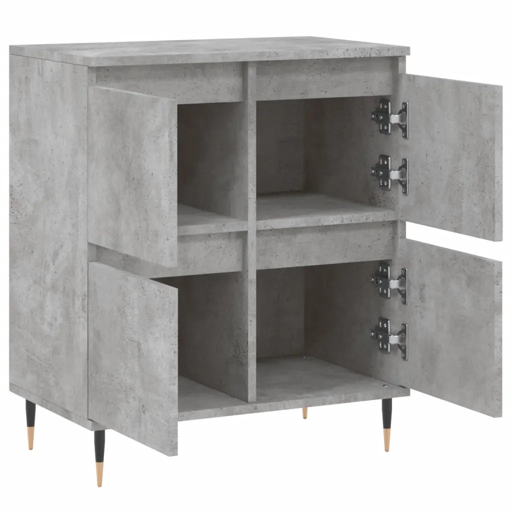 Credenza | Madia | Buffet da pranzo | Armadio da pranzo Grigio Cemento 60x35x70 cm in Legno Multistrato