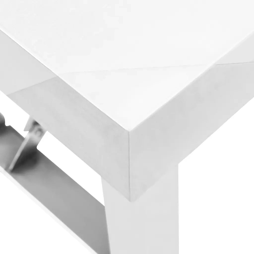 Tavolo da Lavoro Cucina Pieghevole 85x60x80 cm in Acciaio Inox CFW4137896
