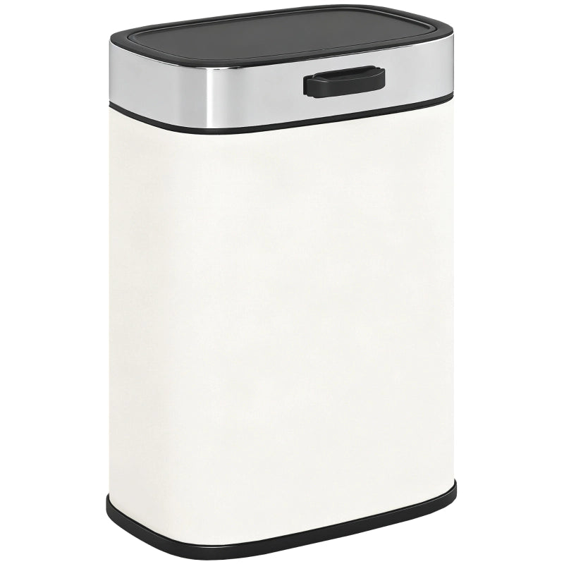 PATTUMIERA 5 L da appoggio o appendibile Acciaio inox Bianco crema