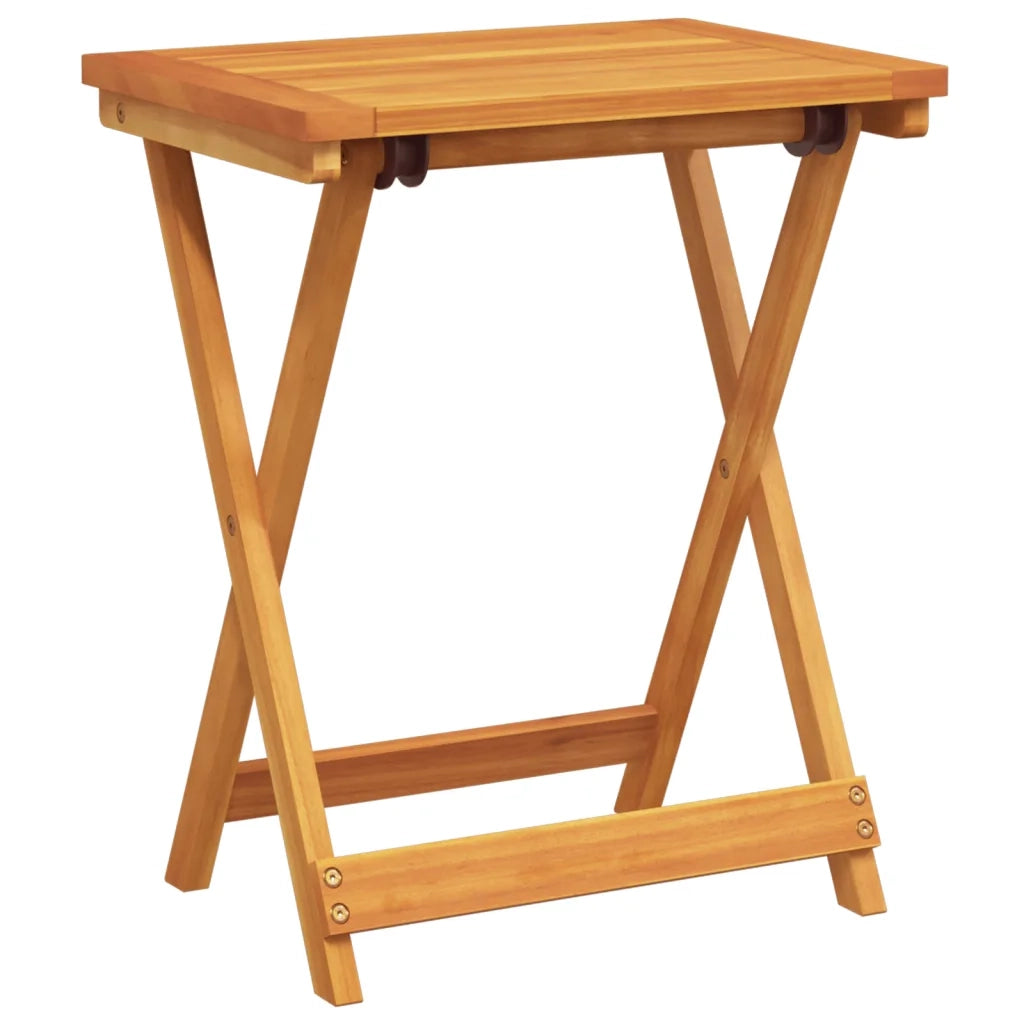Tavolo da Giardino Pieghevole 50x36x60 cm Legno Massello Acacia 364895