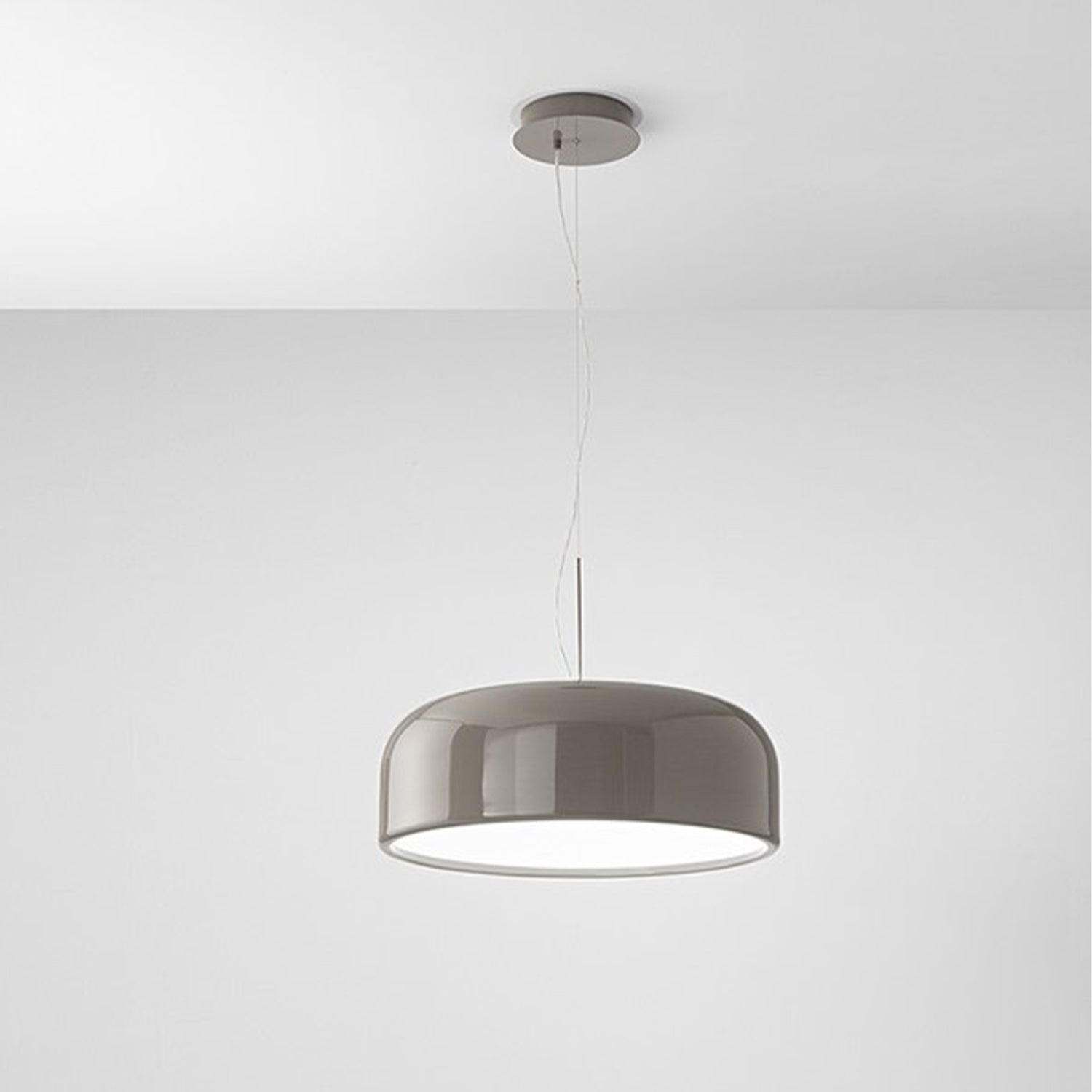 Sospensione Moderna Velia Metallo Grigio Led 20W Dimmerabile Ip20