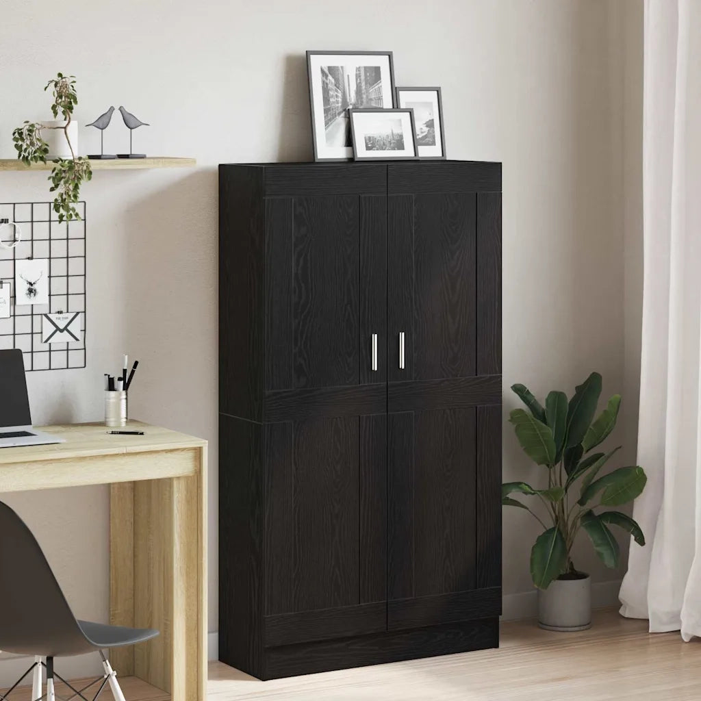 Armadio per Libri Rovere Nero 82,5 x 30,5 x 150 cm 3329275