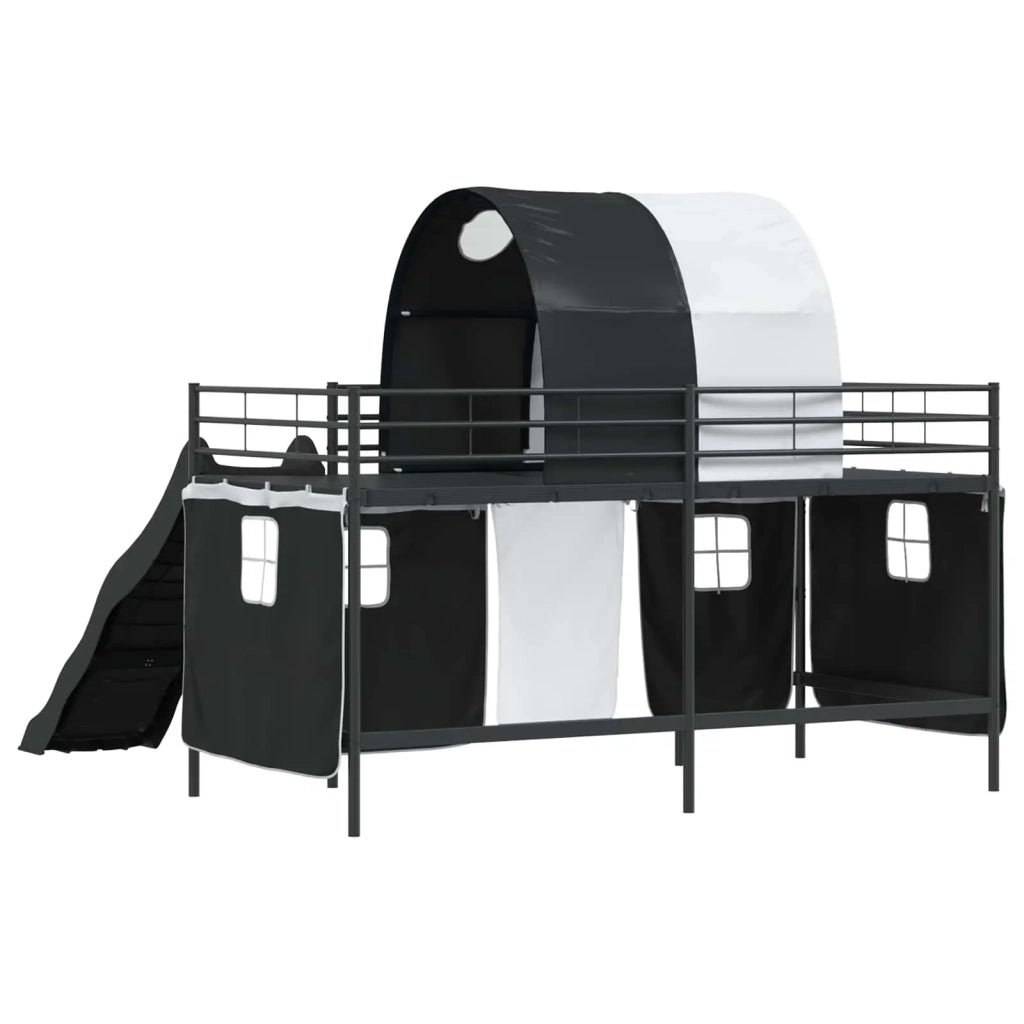 Struttura del letto loft per bambini Nero 107 x 200 cm Metallo 42020835