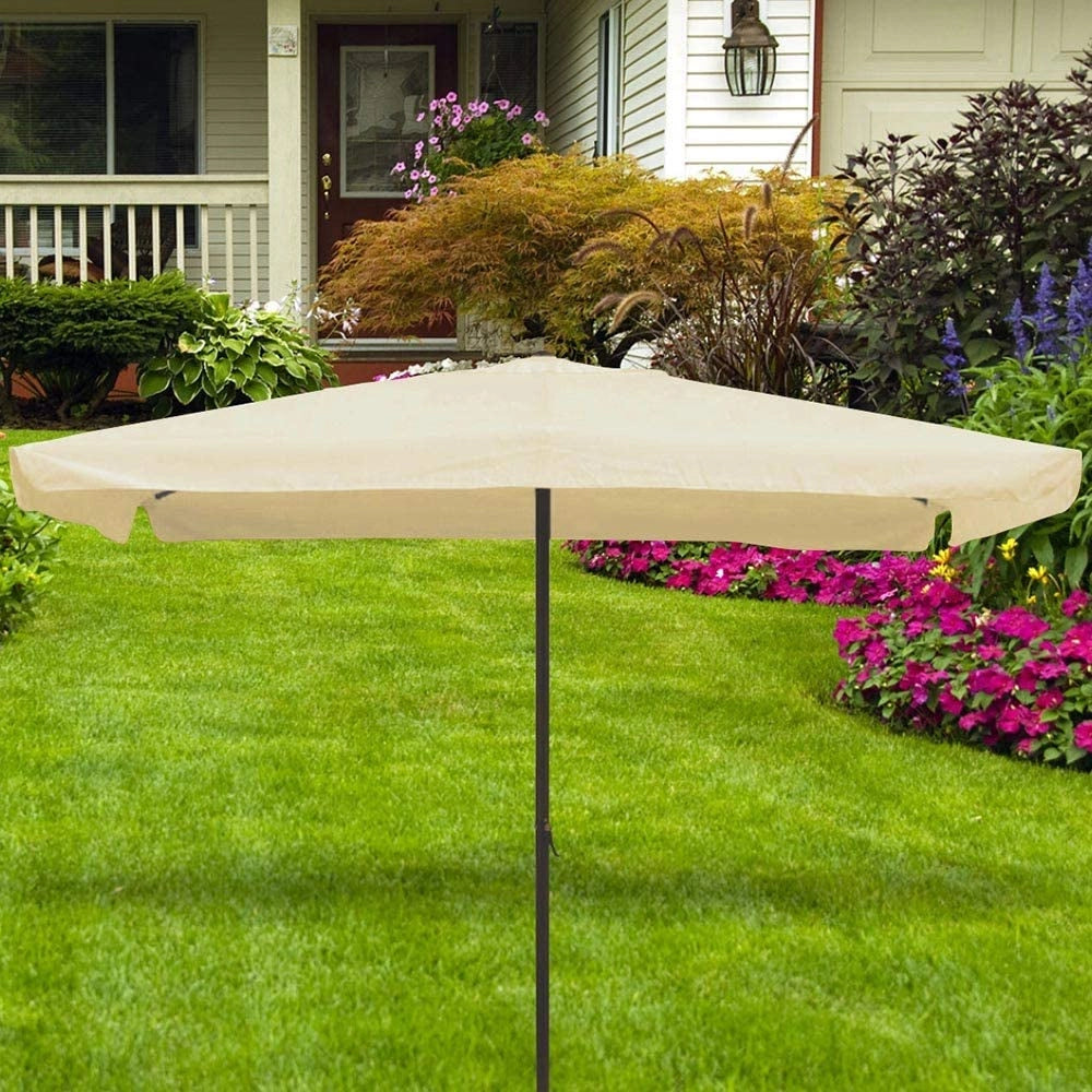 Ombrellone Giardino 3X2 MT Palo Centrale Beige Air Vent Carrucola Protezione UV