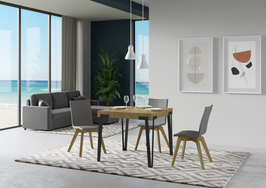 Tavolo Allungabile 90-246x90x77 cm Rio Quercia Naturale