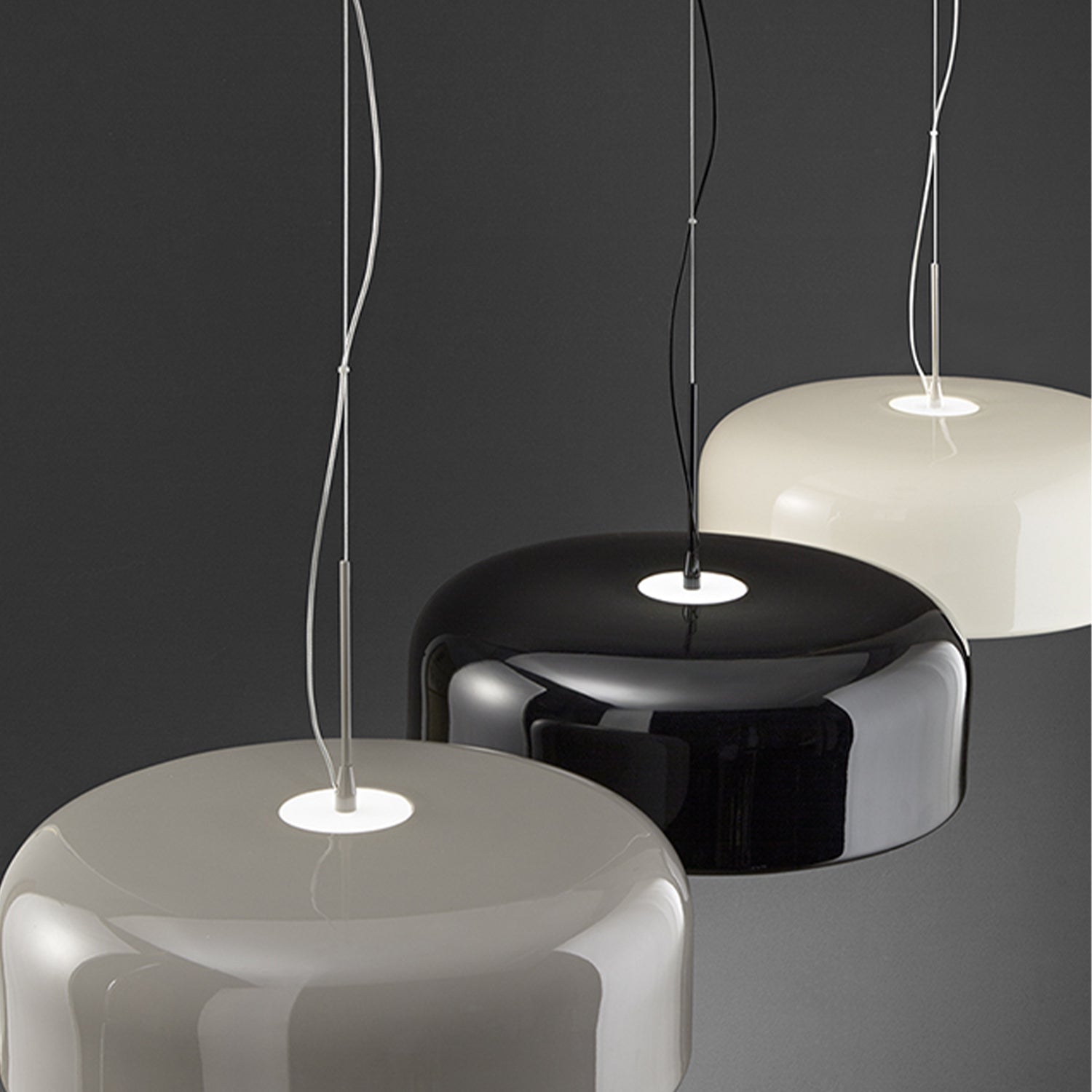 Sospensione Moderna Velia Metallo Bianco Led 40W Dimmerabile Ip20