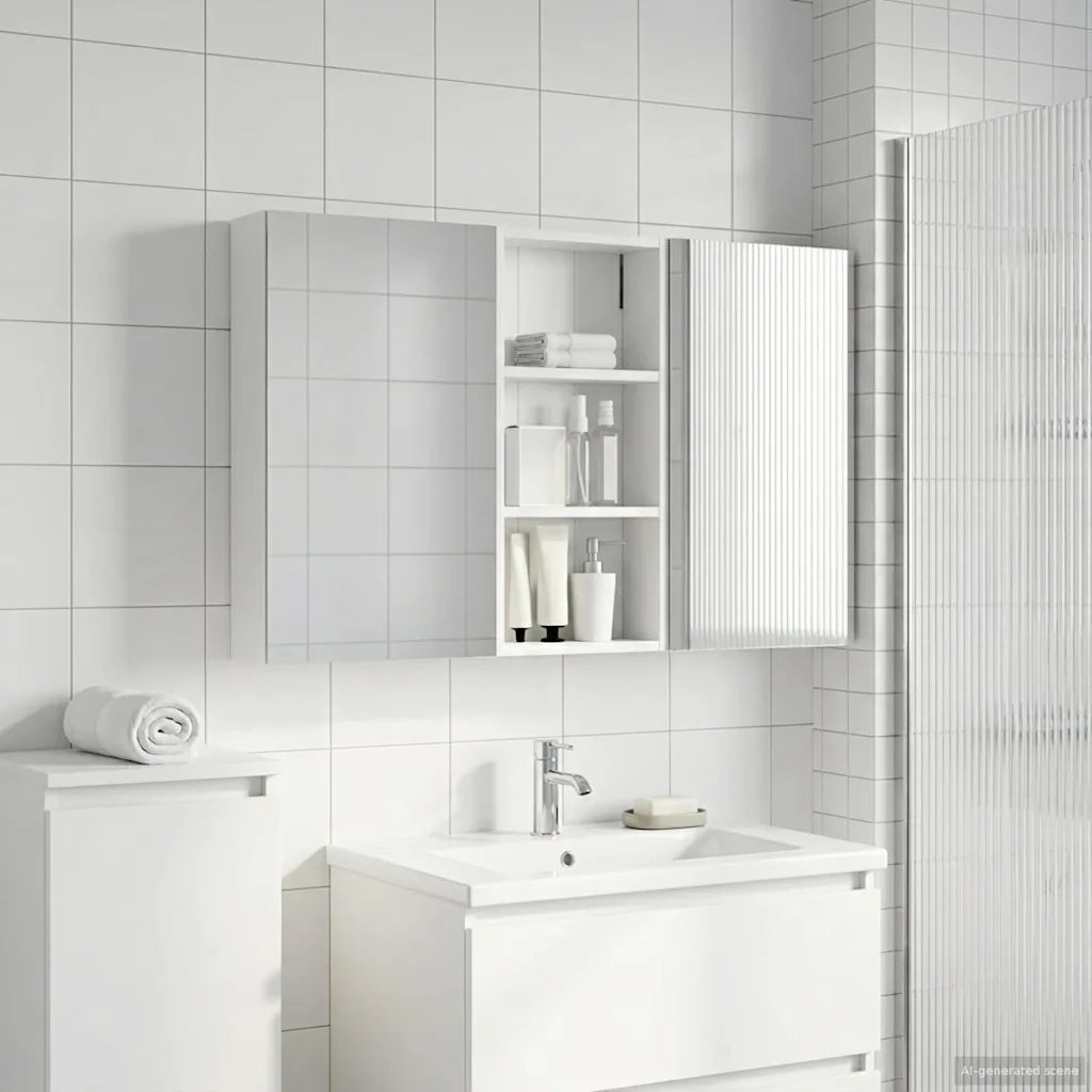 Set di Armadi da Bagno con porta 3 pcs 110 x 10,5 x 60,5 cm 3403712