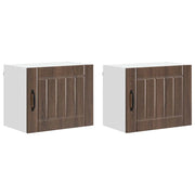 Pensile da cucina | Armadietto a muro LUCCA 2 pz Rovere Marrone 50 x 31 x 40 cm