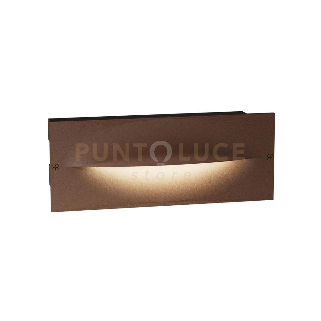 GES2002C- SEGNAPASSI LED 3000K 432LM 13W IP65 AD INCASSO COLORE MARRONE
