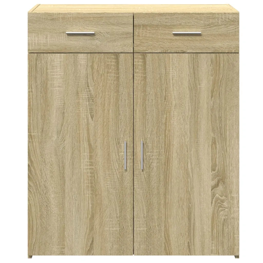 Credenza Rovere Sonoma 80x42,5x93 cm in Legno Multistrato