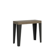 Consolle allungabile 90x40/300 cm Flame Premium tortora gambe antracite