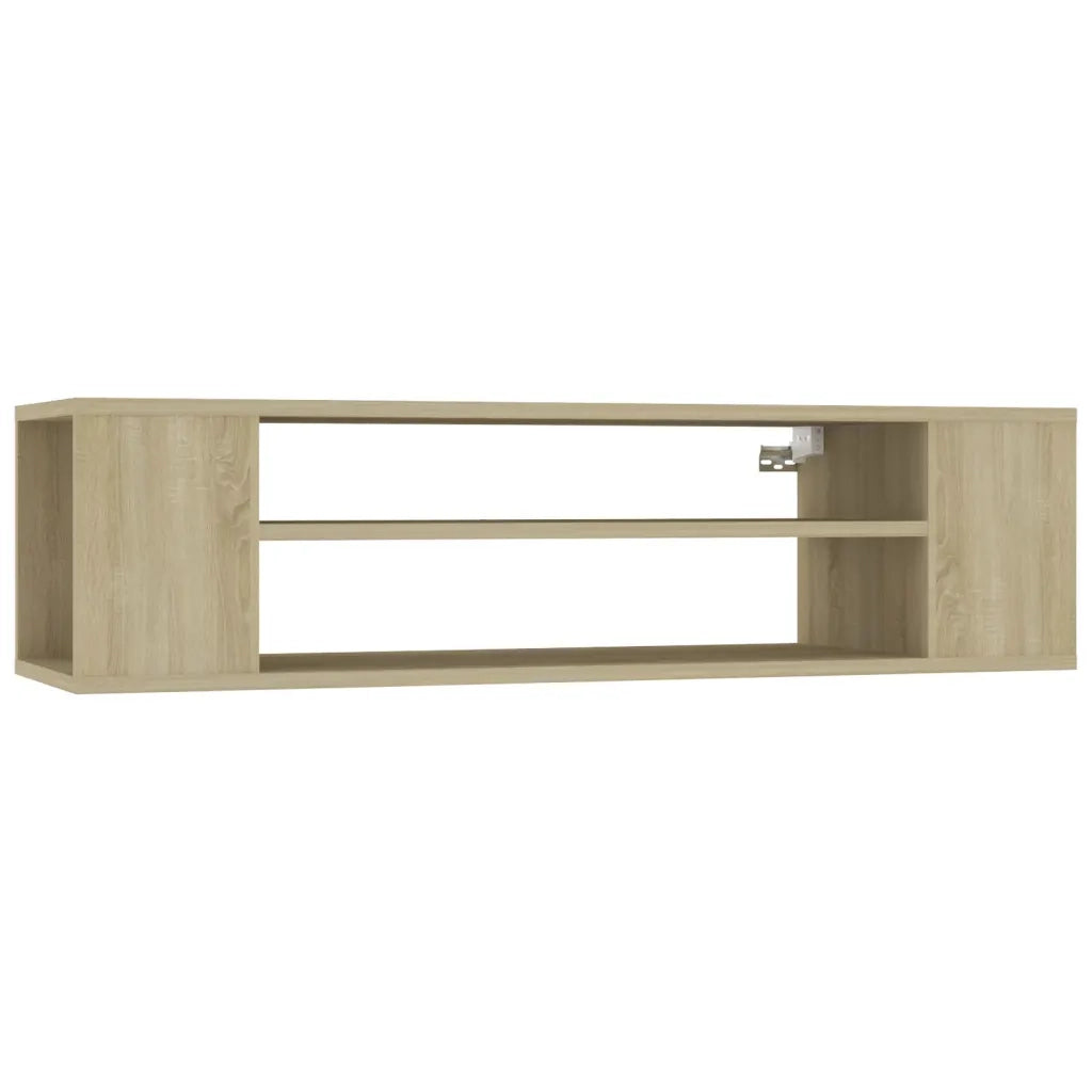 Mobile TV Pensile Rovere Sonoma 100x30x26,5cm Legno Multistrato 806232