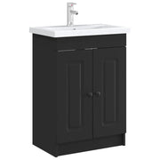 Mobiletto da Bagno | Armadio da bagno sotto il lavello Nero 78,5 x 37,5 x 81 cm