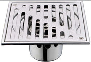 Afvoer quadrato in acciaio inossidabile, 150 x 150 mm, senza odore, afvoer quadrato per bagno, chiusura cieca.