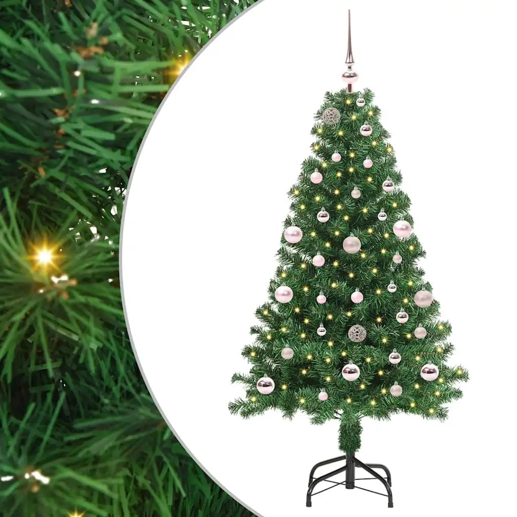 Albero di Natale | Decorazioni natalizie artificiale con 150 LED Verde 150 cm