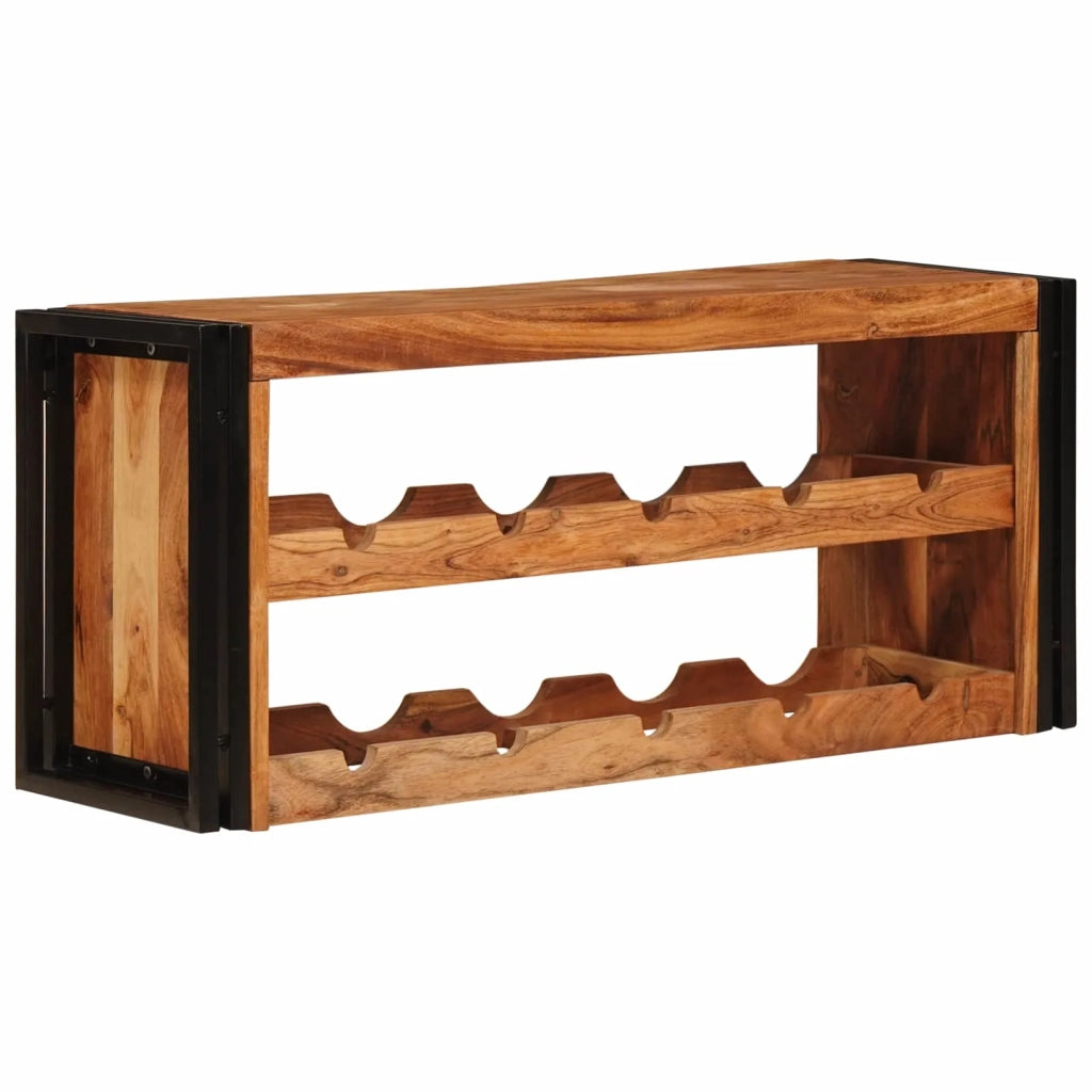 Portabottiglie 100 x 45 x 33 cm Legno di Acacia Massello