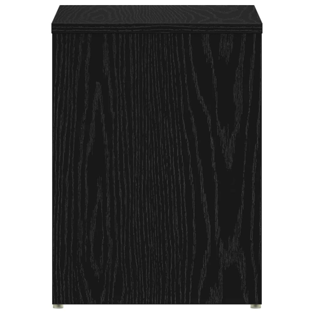 Armadio da Notte Rovere Nero 40 x 30 x 40 cm 862615