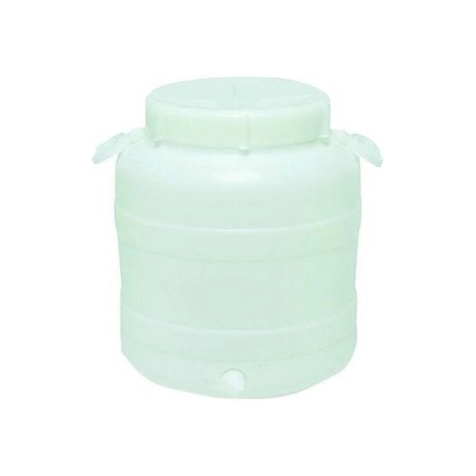 Nuova Plastica Adriatica 0727630 Fusto Bocca Larga in Polietilene Rinforzato 30 L Predisposizione Rubinetto Alimentare colore Bianco