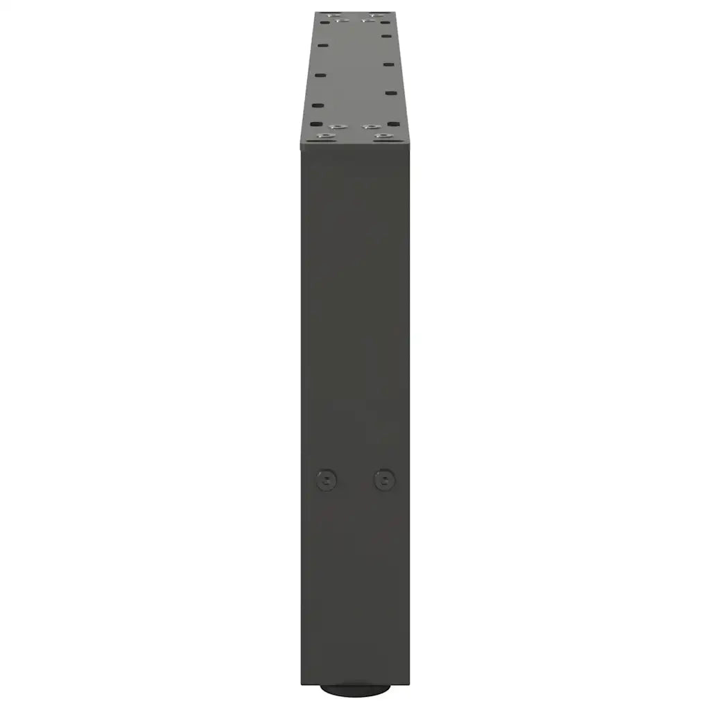 Gambe per Tavolino da Caff¨¨ Antracite 2 pz-Set di 2 Gamba per Tavolo 70x(30-31) cm Acciaio