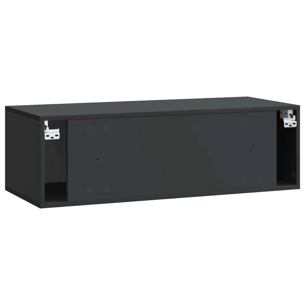 Mobile Porta TV da Muro-Credenza per TV sospesa 98 x 41 x 30 cm Nero 147748