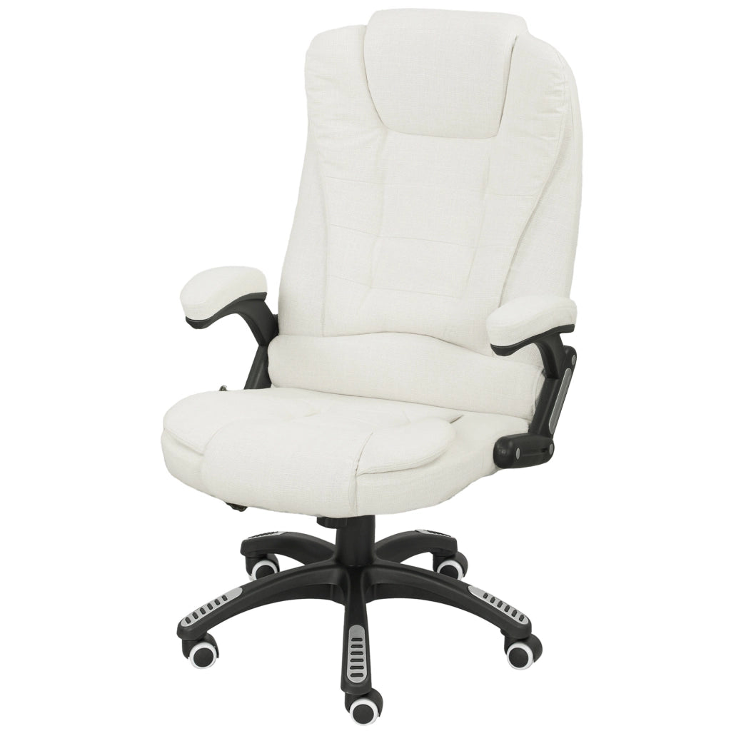 Sedia da ufficio ergonomica con massaggio ¨C zephmum ¨C cremewei? 68x72x110-120 cm