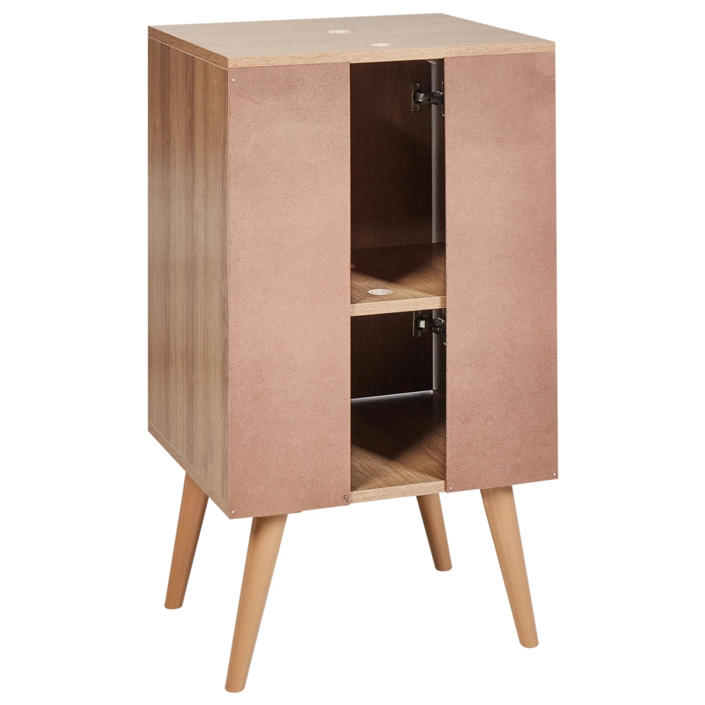 Mobile per lavabo per bagno con ripiani MDP Marrone chiaro 45 x 80 cm xon portaoggetti stile raffinato